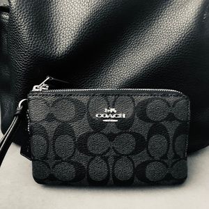 Coach double sided wristlet